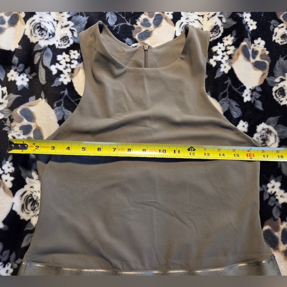 Victoria's Secret Olive Green Lux Glossy Sport Wide-Leg Jumpsuit - Picture 13 of 16